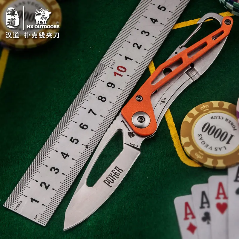 

HX OUTDOORS Master high hardness pocket knife for EDC using portable carry Survival Gear tool Poker tool knife outdoor knives