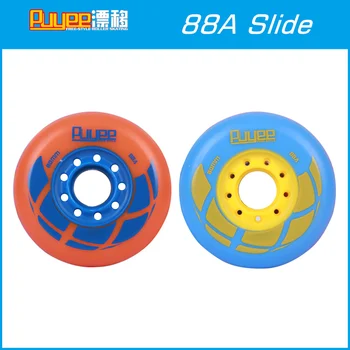 

PUYEE Slide Skating Wheel with 88A Durable PU, Orange Blue 80mm 76mm72mm Inline Skating Sliding Brake Rodas for SEBA High PS HV