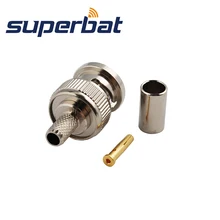 Superbat 10 шт. RF RP-BNC обжимной штекер(женский контактный) разъем для RG58 RG142 LMR195 кабель