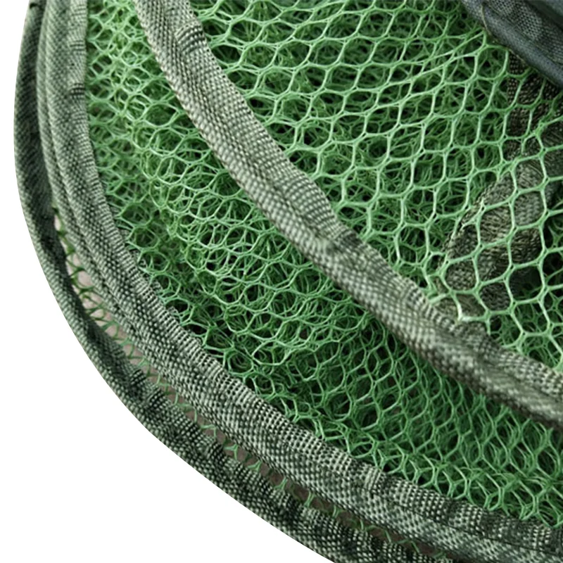 Горячая складная телескопическая быстросохнущая нейлоновая сетка рыболовная корзина Dip Nets Fyke чистая клетка для креветок уличная Рыболовная Снасть снаряжение