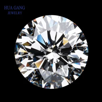 

Moissanite 5 Carat D Color 11mm Round Brilliant Loose Moissanite Stone VVS1 Excellent Cut Grade Test Positive Lab Diamond