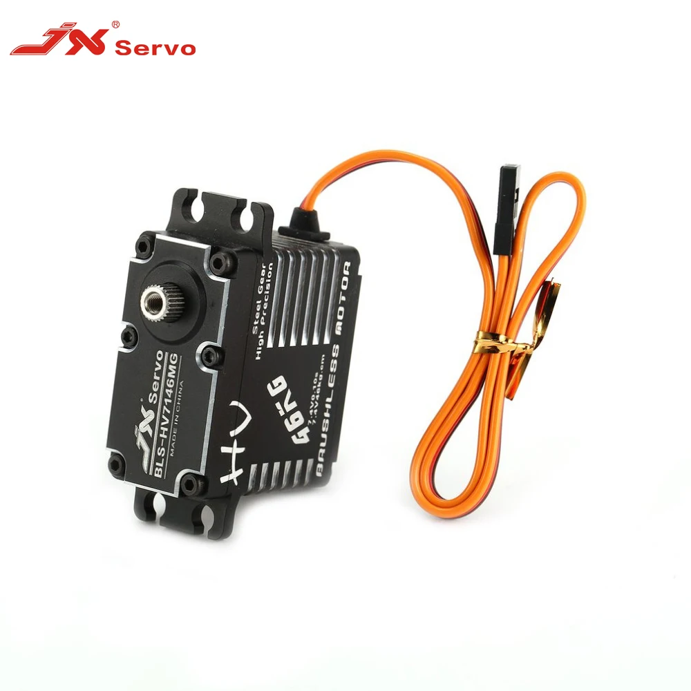 JX Servo BLS HV7146MG 46 кг HV высокоточная стальная шестерня полностью CNC с алюминиевой