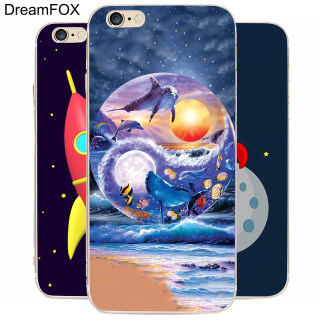 dream fox k009 acid trip tumblr transparent hard thin case cover for
