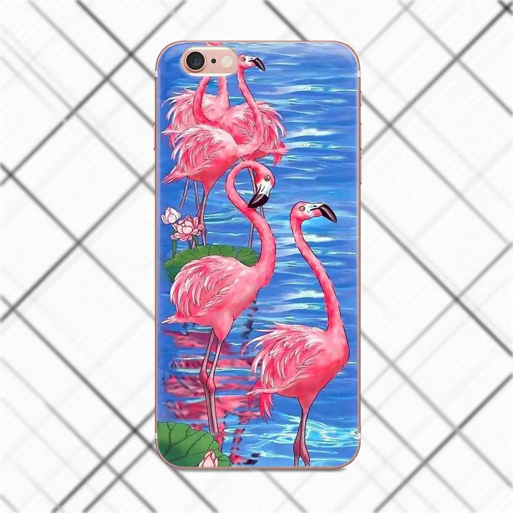 Tpwxnx For LG G2 G3 mini spirit G4 G5 G6 K4 K7 K8 K10 2017 V10 V20 V30 Cover Colorful Tropical Plants Flower Flamingos