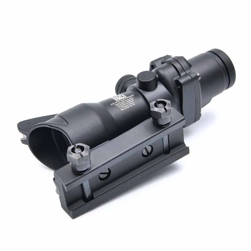 ACOG 4X32 оптика из настоящего Волокна Красная точка с подсветкой прицел тактический