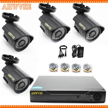 4CH комплект 1080N HDMI DVR 2000TVL AHDH HD наружная домашняя камера безопасности Система 4CH CCTV камера видеонаблюдения комплект AHD камера набор