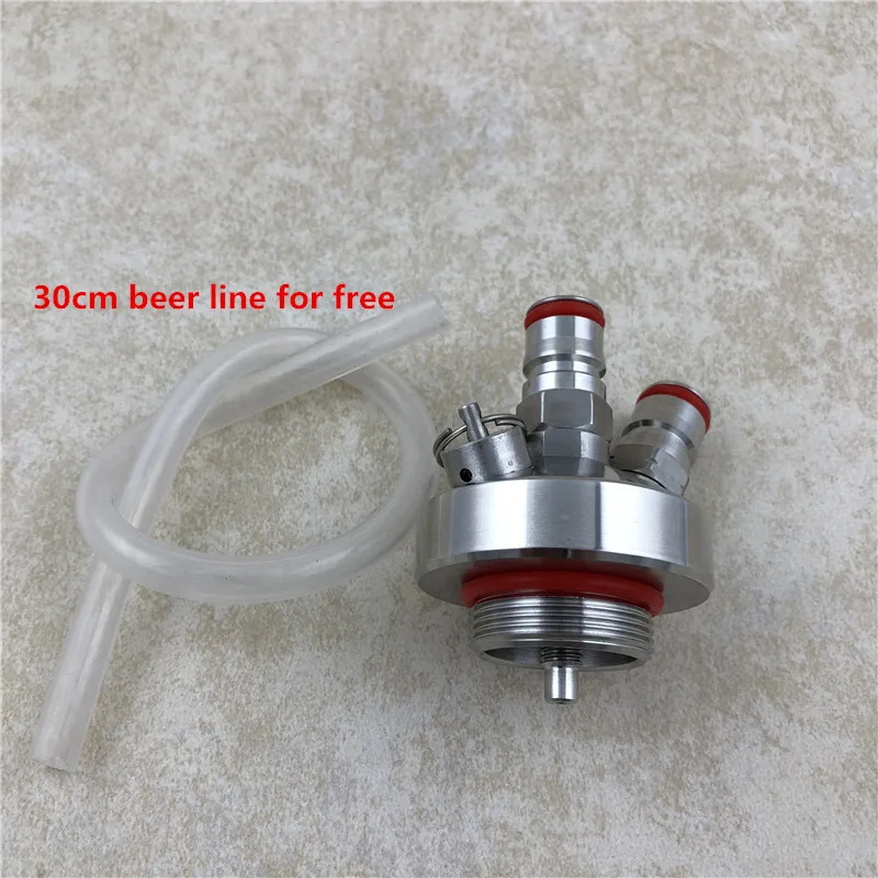New 304 Stainless Steel Mini Keg Tap Dispenser with 12'' beer hose for Mini Craft Beer Keg Growler Homebrew Spear 2L,3 (2)_