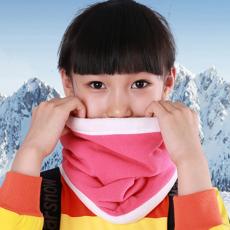 Детский Взрослый розовый велосипед лыжные принадлежности двухслойный теплый дышащий утолщение для катания на лыжах, верховой езды нагрудники Спорт на открытом воздухе маска для лица