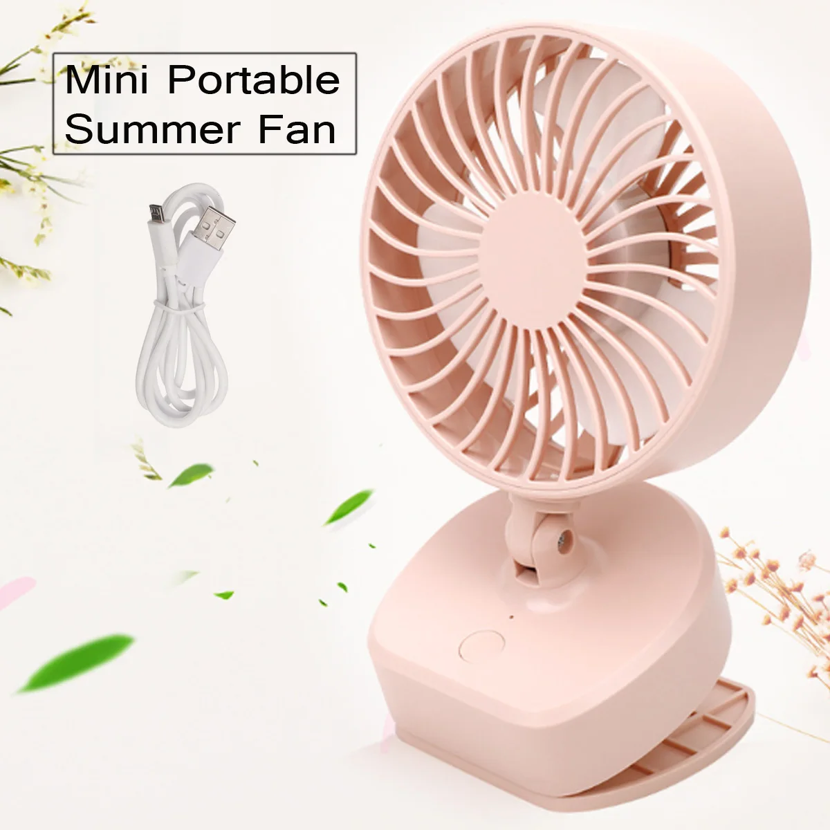 

Portable USB Fan 3 Speed Adjustable Cooler Mini Fan Handy Small Desk Desktop USB Cooling Fan for child Baby Stroller Fans