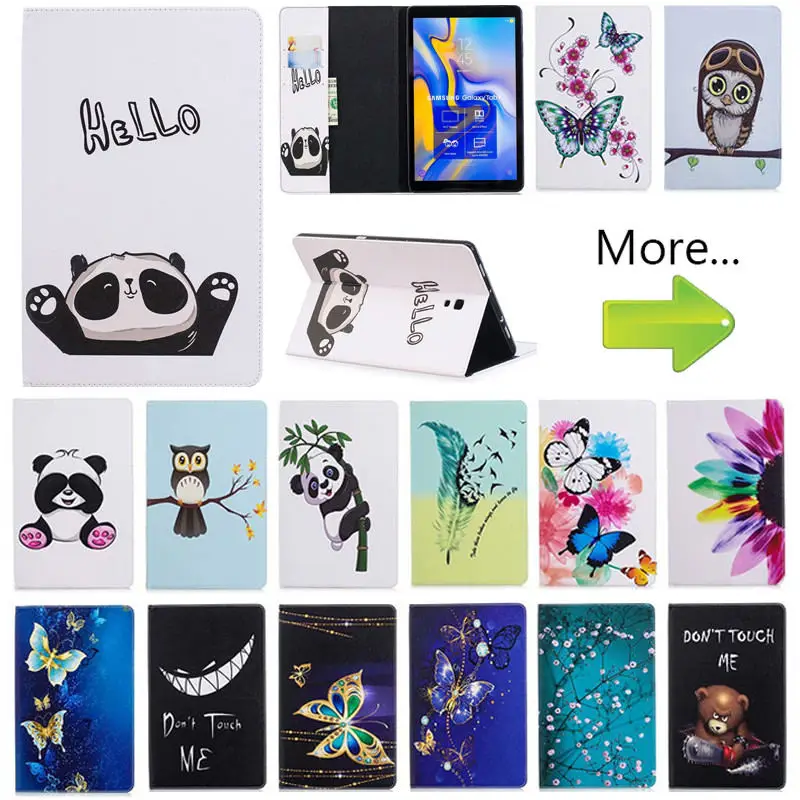 Флип-чехол с изображением совы медведя для samsung Galaxy Tab A A2 10," T590 T595 T597 SM-T595, умный чехол, чехол для планшета, спящий режим, подставка