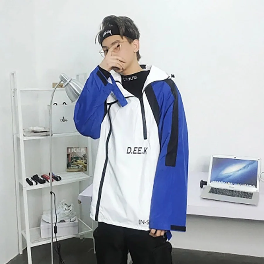 Long Jacket Men Oversized Hip Hop Streetwear College Windbreaker Jacket Anorak Summer Hoodie Korean Fashion Clothing 2018 4Jk Long Jacket Men Oversized Hip Hop Streetwear College Windbreaker Jacket Anorak Summer Hoodie Korean Fashion Clothing 2018 4Jk