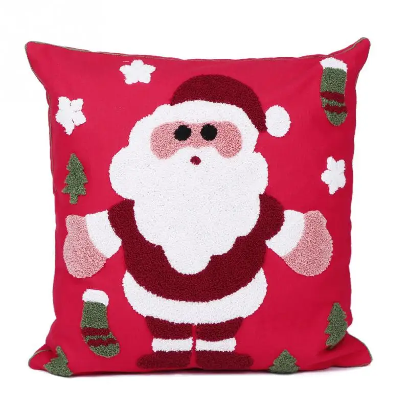 Buy Fashion Cute Christmas Santa Cotton Pillow Cover