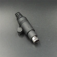 1 pcs 9 pinos Macho para Mini Din Conector de solda
