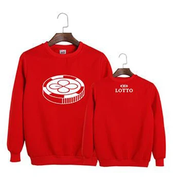 

2019Kpop Autumn And Winter Korean Version Of The Fashion Sweatshirt Loose Letter Printing Coat Casual Long-sleeved Round Neck