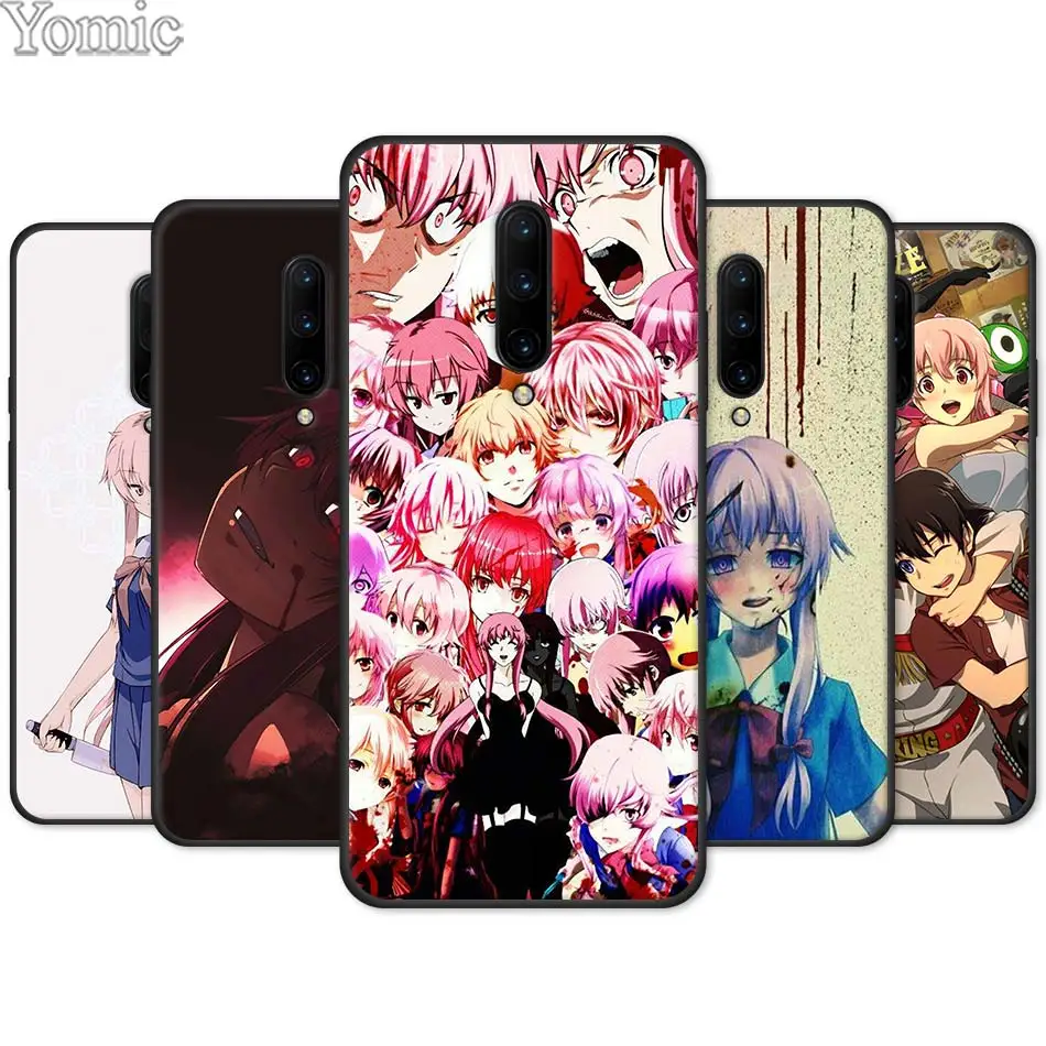 

Anime Future diary Mirai Nikki Black Case for Oneplus 7 7 Pro 6 6T 5T Silicone Phone Case for Oneplus 7 7Pro Soft TPU Cover