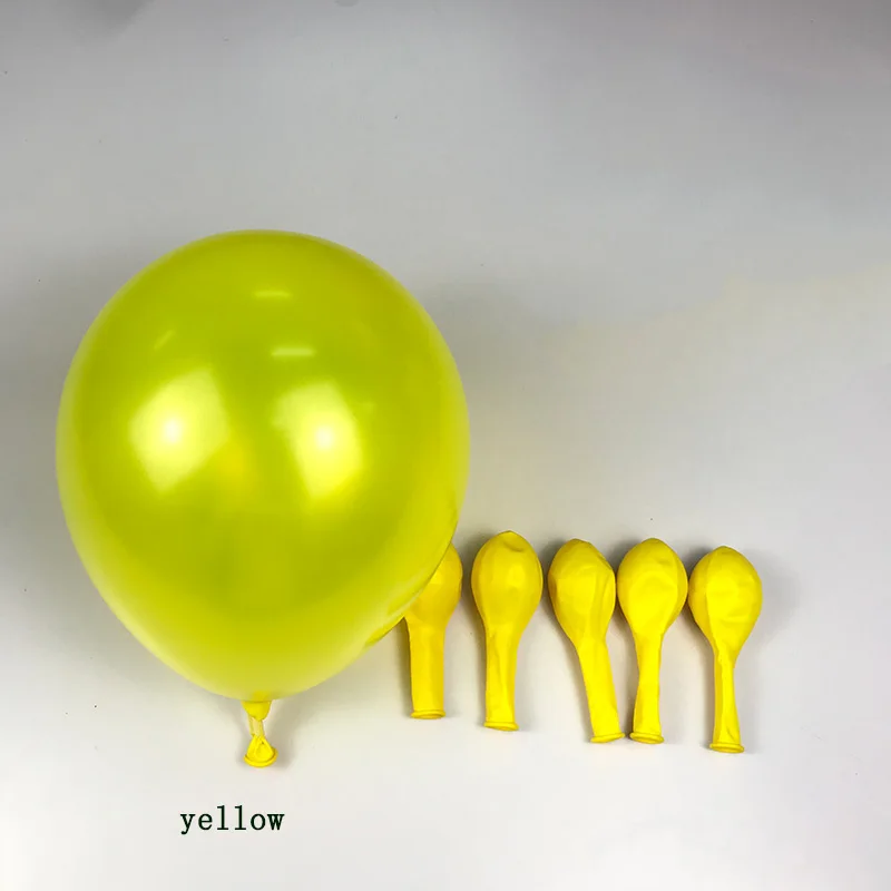 100 шт./лот, точечные шары, прикрепляемые клеем, воздушные шары к потолку, наклейки на стену, день рождения, свадьбу, красные золотые шары - Цвет: 5pcs yellow