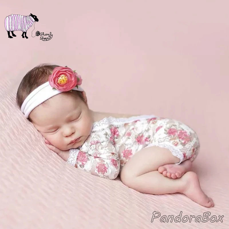 Details about  / Newborn Photography Props Lace Romper Open Back Baby Jumpsuit Outfit Clothes #N