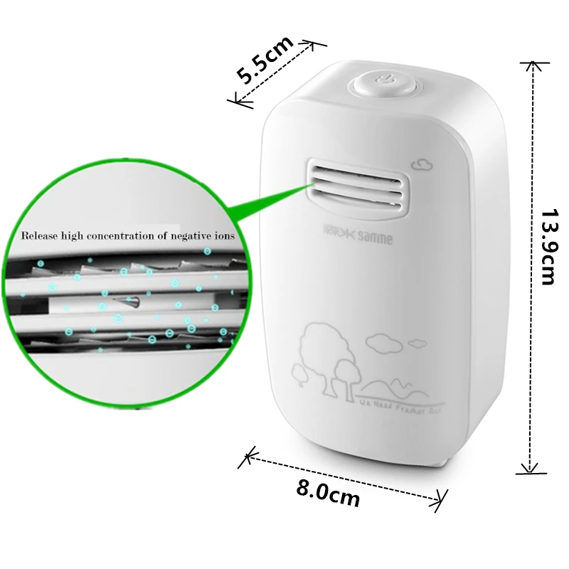 Очиститель воздуха генератор отрицательных ионов 220 В очиститель воздуха анион кислород портативный ионизатор генератор стерилизации пыли чистая комната