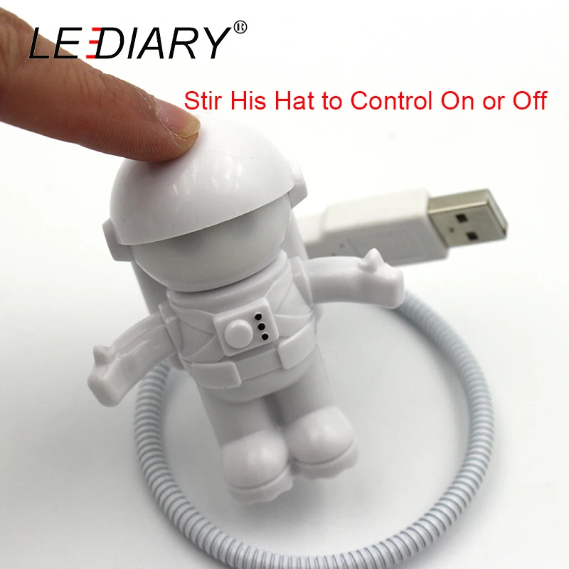 LEDIARY Забавный астронавт/Космический светодиодный ночник USB настольная лампа для