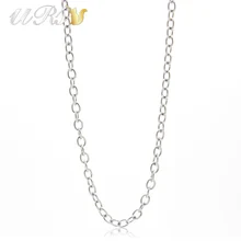 18 ”-32” de Plata/Oro Rosa/Oro/Negro de Acero Inoxidable 316L 3.5mm Cable Cadena colgante de Collar de la Joyería para las mujeres/hombres