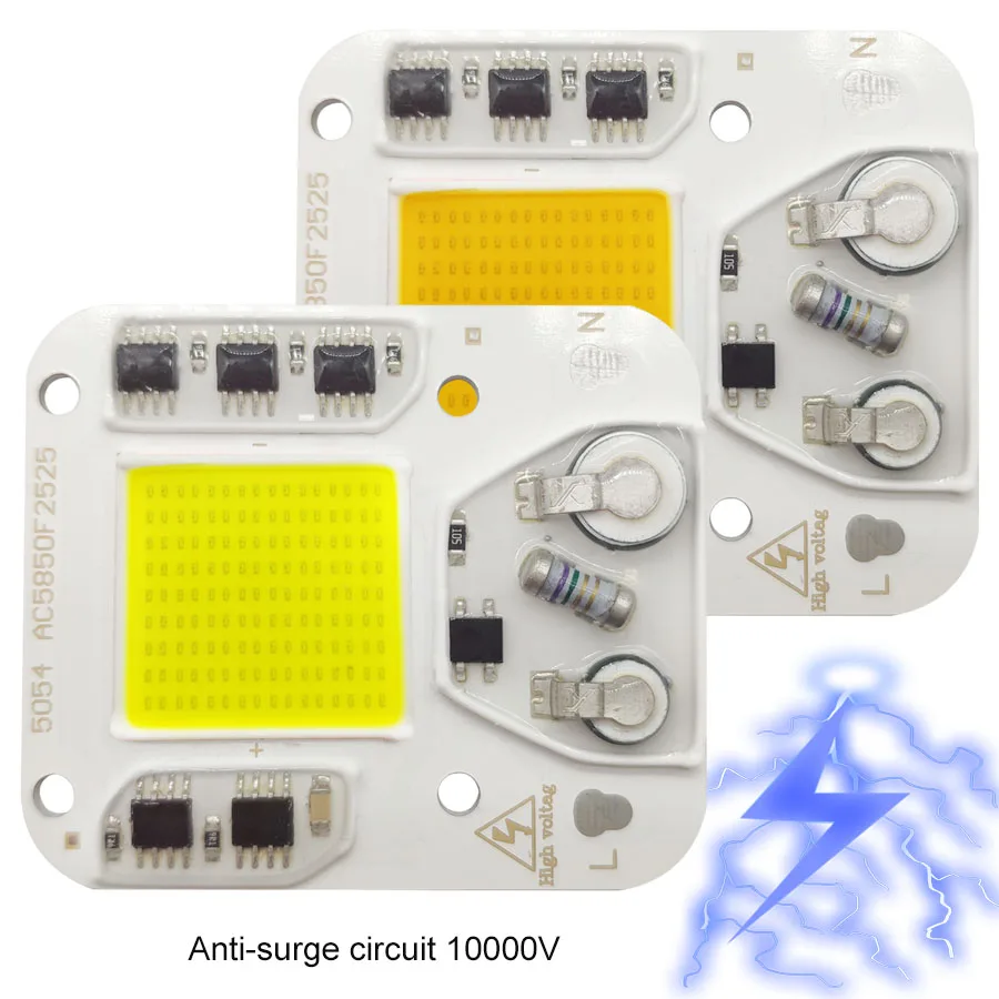 

COB LED Chip 100W 50W 30W 220V Smart IC No Need Driver LED Bulb Lamp For DIY Floodlight Spotlight