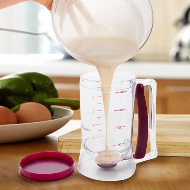 Plastic Cream Separator Waffle Pancake Dropper Pourer Funnel Cake Fryer