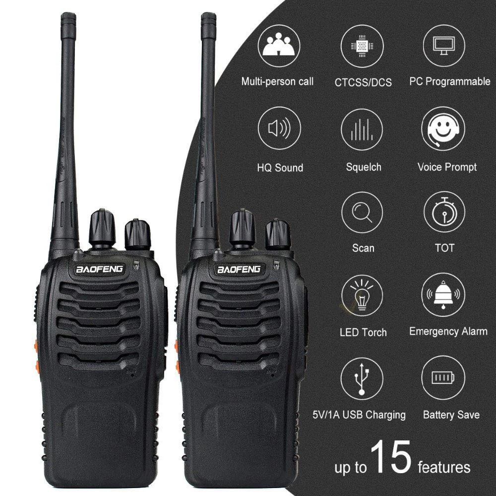 6PCS Two-Way Radio Walkie Talkie Handy Pofung Bf
