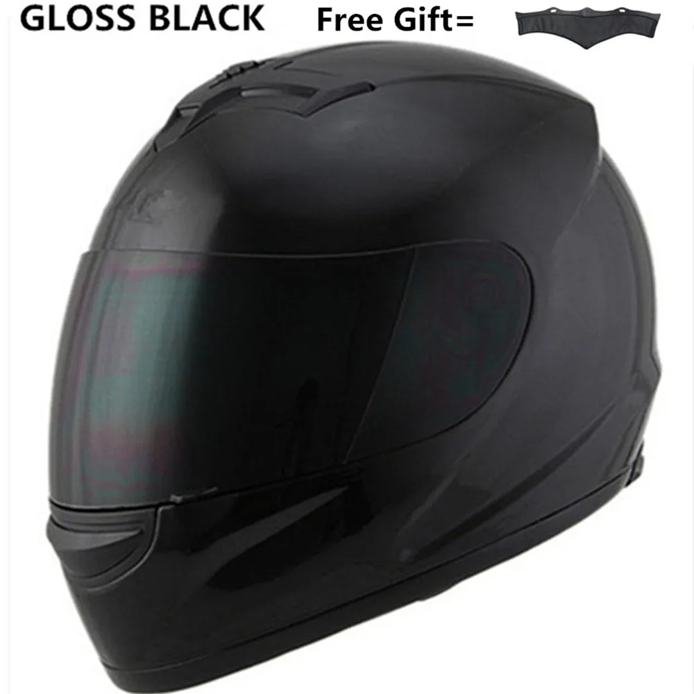 Moto rcycle шлем dot capacete de moto ciclista casco para moto cask шлемы брендовый Шлем s m l xl - Цвет: gloss black