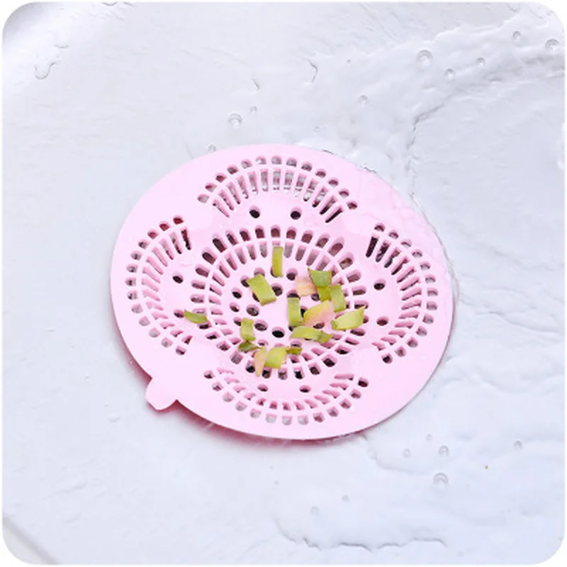 

1PC New Kitchen Sink Strainer Silicone Flower Filter Sewer Drain Sink Cover Colander Hair Filter Strainer Gadgets Accessories