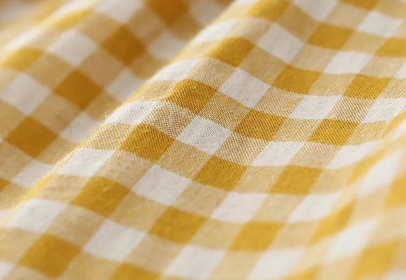 Long Sleeve Girls Dress in Girls' Dresses for Partry and Wedding Princess Dress Peter Pan Collar Yellow Plaid Baby Girls Dresses (8)