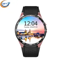 GFT smart uhr kw88 3G mtk6580 Android 5.1 Smart Uhr mit 5,0 MP Kamera GPS WiFi Bluetooth4.0 Schrittzähler Herzfrequenz smartwatch