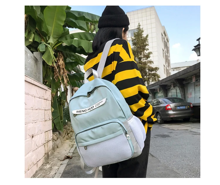 Menghuo Backpack Women School Bag for Teenage Girls Waterproof Nylon Mochila Feminina Mujer Female Book Bag Travel Bag Sac A Dos_34_08