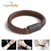 Vapeonly мобильный кабель передачи данных телефона плетеные браслеты на запястье трикотажные телефон Зарядное устройство панк Usb кабель для зарядки кожаный браслет ювелирные изделия