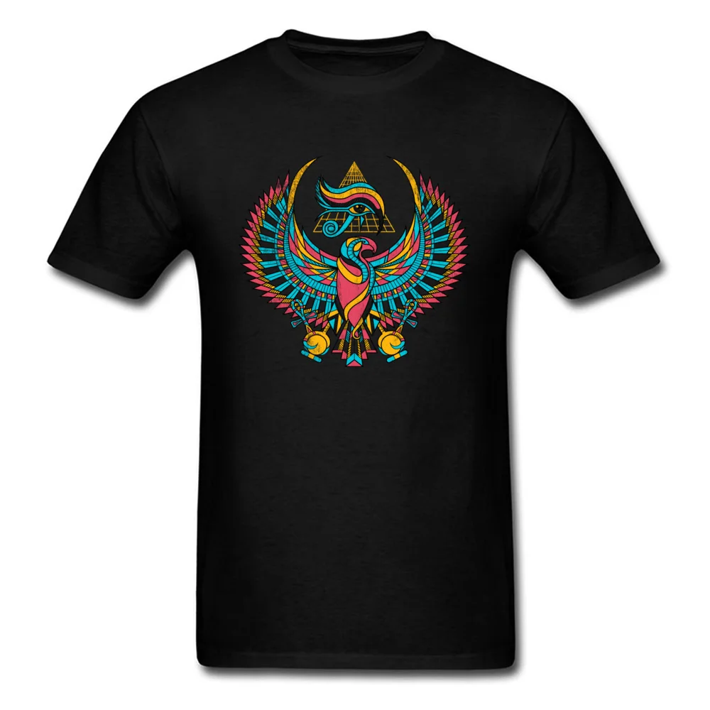 The Eye of Horus Tshirts Group Short Sleeve Faddish Crewneck Pure Cotton Tops T Shirt Geek Tee-Shirts for Men NEW YEAR DAY The Eye of Horus black