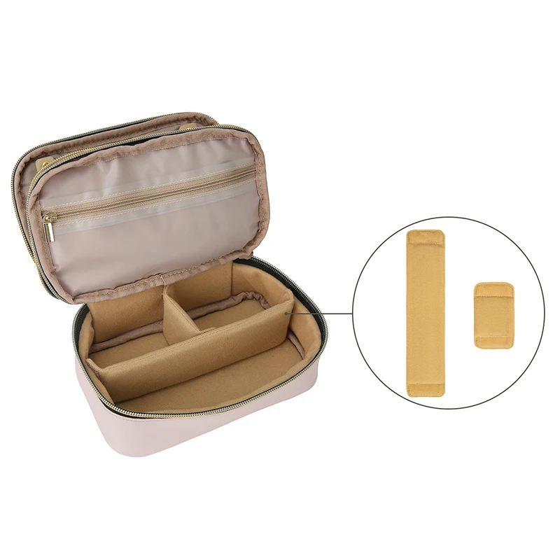 BAGSMART маленький дорожный органайзер для бижутерии коробка двухслойная сумка