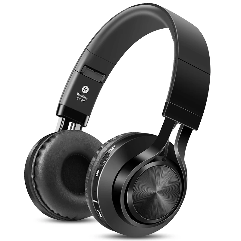

Wireless Headphones Over-ear Bluetooth 4.0 Headphone Foldable Stereo Headset with Build-in Mic Support SD Card For Mobile phone