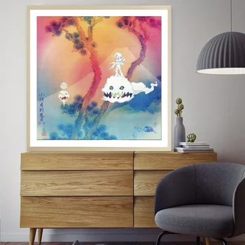 

Kanye West Kids See Ghosts Art Canvas Poster Music Album poster Wall Pictures for Living Room No Frame