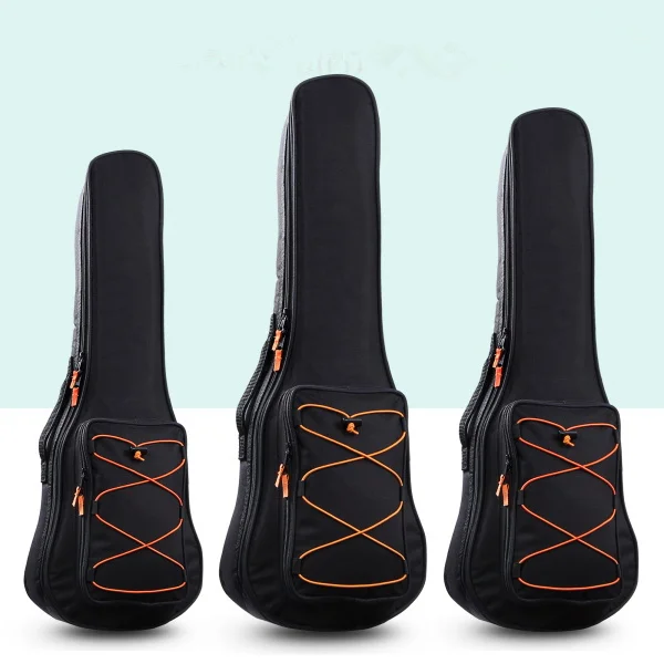 

20mm Waterproof Soprano Concert Ukulele Bag Case Backpack 21 23 24 26 30 Inch Ukelele Beige Mini Guitar Accessories Gig