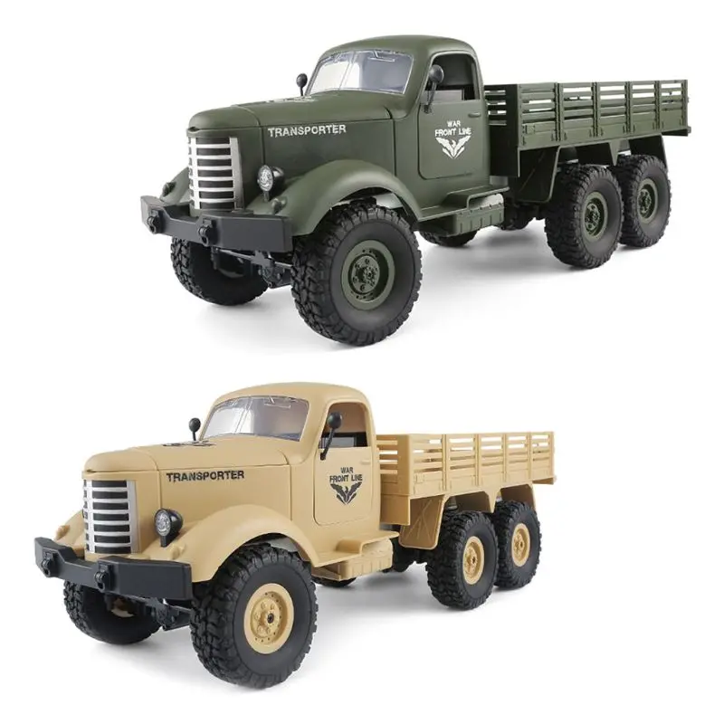 

Remote Control Car RC 1:16 Telecar Kids Toys Realistic Children Gifts Game Tracked Off Road Army Truck Crawler Rechargeable Outd