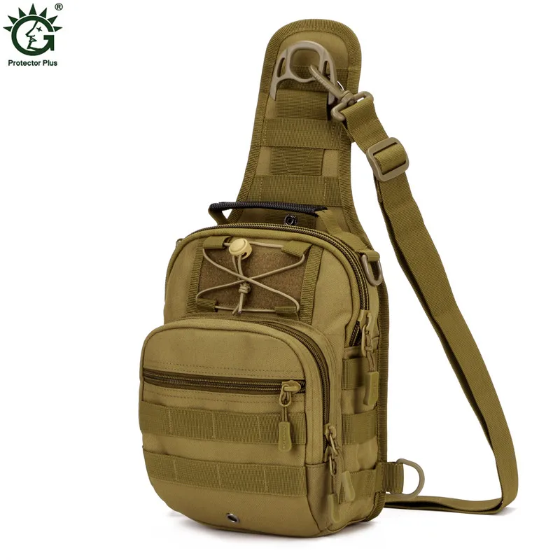 

Men's Military Chest Package Travel Shoulder Messenger Sling Pack 1000D Nylon Army Handbag Multi-function Waterproof Belt Bags