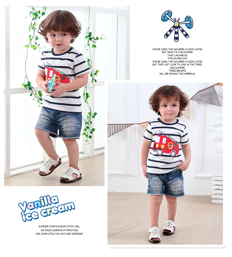 2017 New Brand top quality kids clothing summer boys short sleeve O-neck t shirt Cotton embroidery cartoon striped tee tops HTB1DGbTQFXXXXc5XFXXq6xXFXXX6 - 2017 New Brand top quality kids clothing summer boys short sleeve O-neck t shirt Cotton embroidery cartoon striped tee tops