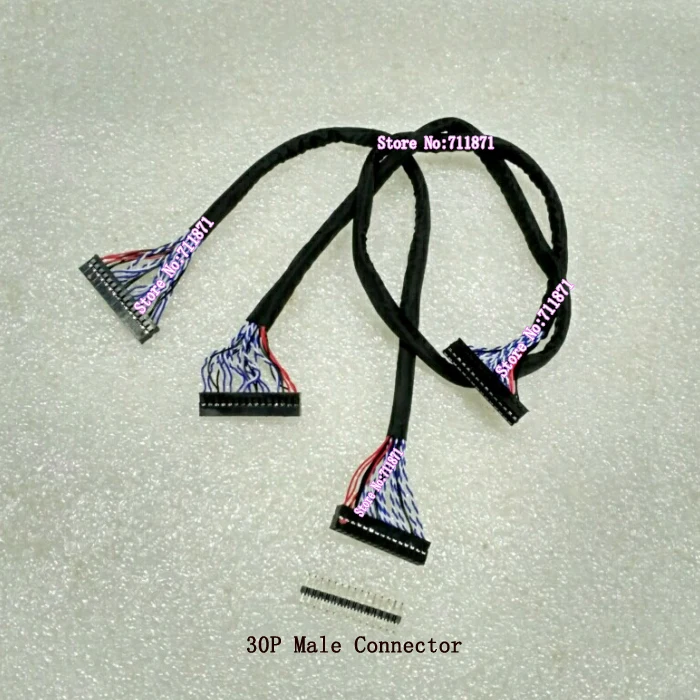 

25cm 50cm 30Pin LVDS Screen Line Extension cord Male to Female 30P Screen Cable Extension 30P LCD Screen Line Extend lengthen