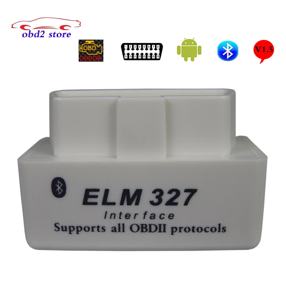 Super Mini ELM 327 V1.5 ELM327 Bluetooth Obd2 Car Diagnostic Scanner For Android ELM-327 Obd 2 Code Readers Diagnostic Tool mini elm327 l v1 5 obd2 bluetooth car diagnostic tool scanner interfac