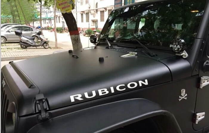 Sansour 2 шт. спортивный Двигатели для автомобиля капот крыло сторона "Rubicon" характер Стикеры Наклейка виниловая для Jeep Wrangler Unlimited TJ JK