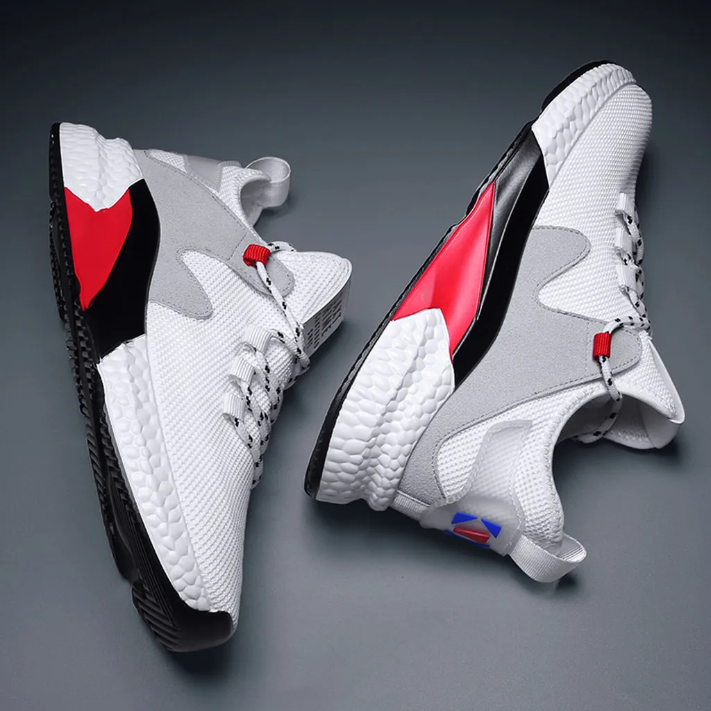 Breathable Running Sneakers Spring Summer New Men Fashion Mesh Casual Shoes Low-Top Student Shoes Soft Leisure Comfortable