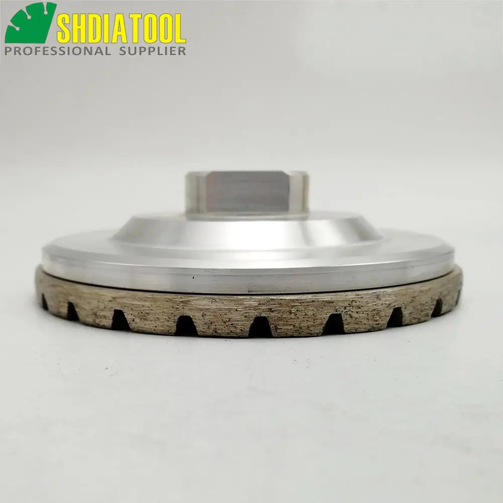 M14 Thread Dia 4"/100mm Aluminum Based Diamond Grinding Cup Wheel #100 Grinding Disc Granite marble Diamond Wheel SHDIATOOL 2pcs