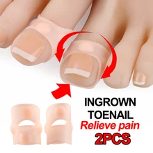 2 шт. противоскользящая обезболивающая защита для ног разделитель разделители стопы коррекция ногтей подушечки Paronychia восстановление силикона Уход за ногами инструмент