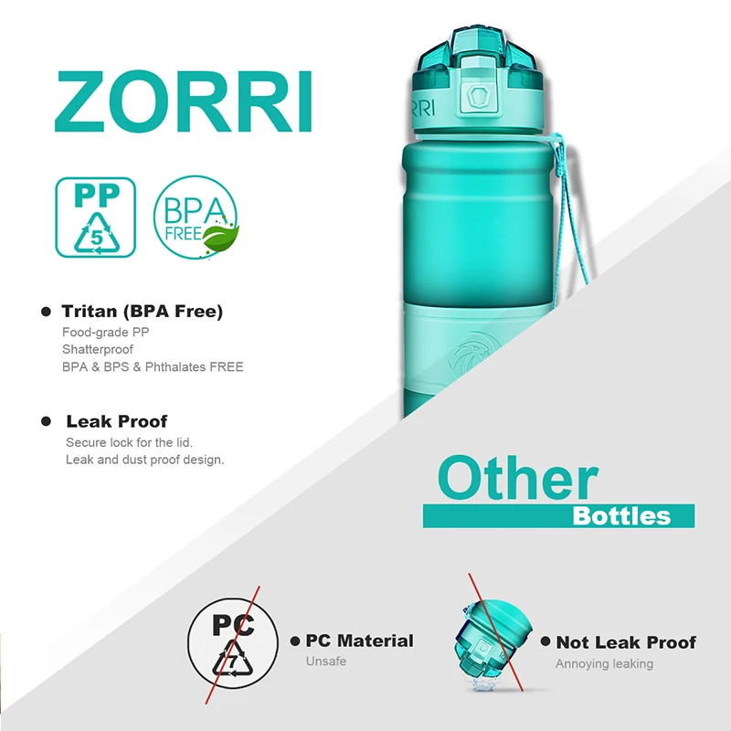 ZORRI المياه زجاجة بروتين شاكر المحمولة الحركة الرياضية المياه زجاجة Bpa الحرة البلاستيك للرياضة التخييم المشي Gourde 1000 مللي ZORRI المياه زجاجة بروتين شاكر المحمولة الحركة الرياضية المياه زجاجة Bpa الحرة البلاستيك للرياضة التخييم المشي Gourde 1000 مللي