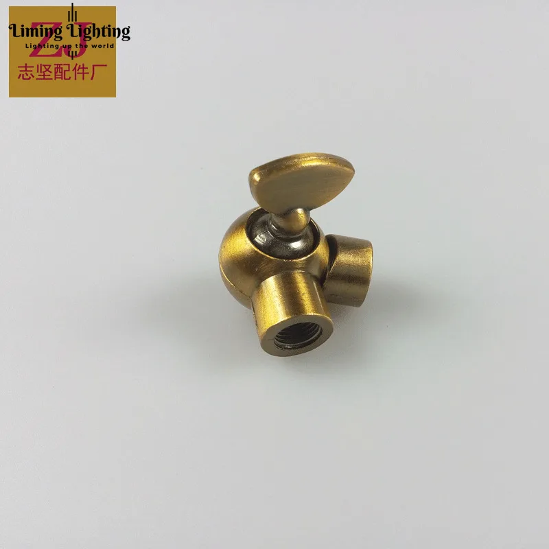 Цинковый сплав Универсальный встряхнуть медь, чтобы повернуть на головная платформа настенный светильник части МУФТЫ соединения Mac-10 В Пределах Внешних зубов DIY