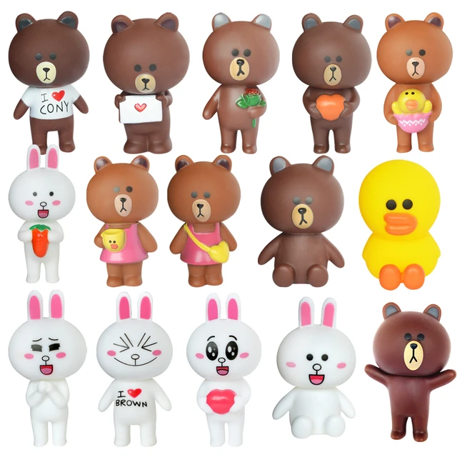Best Price New Bear Brown Rabbit Cony Kawaii Action Figures Cute Decoration Cartoon Toys For Children Kids Collection Cony and Brown Toy Best Price New Bear Brown Rabbit Cony Kawaii Action Figures Cute Decoration Cartoon Toys For Children Kids Collection Cony and Brown Toy